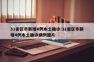 31省区市新增4例本土确诊:31省区市新增4例本土确诊病例图片